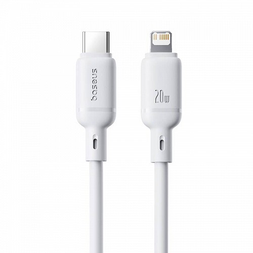 Baseus Cable Lightning to USB-C Silky Series 1.0m White
