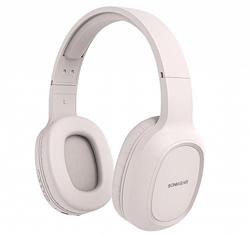 SonicGear Headphones Bluetooth AIRPHONE 3 Type-C Sand Grey