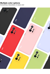 [101912943C] IMAK UC-2 Series Colorful Anti-scratch Soft TPU Well-protected Phone Case Shell for Xiaomi 11T/11T Pro - Pink
