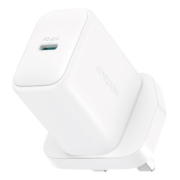 [6956116722890] JOYROOM JR-TCF20 UK Plug PD 20W Fast Charger Type-C Wall Charger Adapter for iPhone 16-15 Series, White