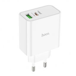 HOCO C113A PD65W Type-C+USB Fast Charger EU Plug White