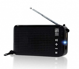 SonicGear AudioBox 2GO-RDO20 Portable Solar &amp; USB Rechargeable FM Radio with Bluetooth &amp; Torchlight